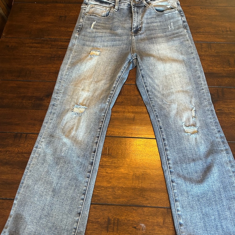 Risen cropped straight leg jeans 11/30 high rise RDP1268